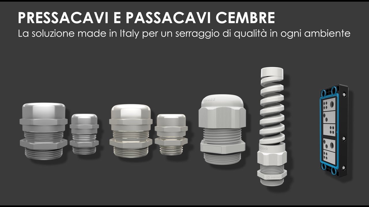 Pressacavi e sistemi passacavo CEMBRE
