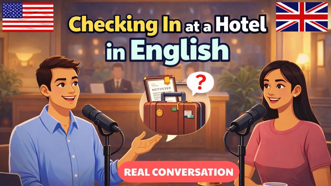 Checking In at a Hotel in English | Real Conversation for English Learners
