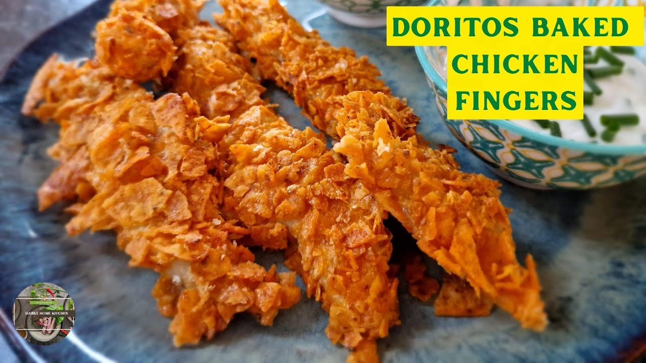 Doritos Style Baked Chicken Strips/Spicy Doritos Baked Chicken Tenders