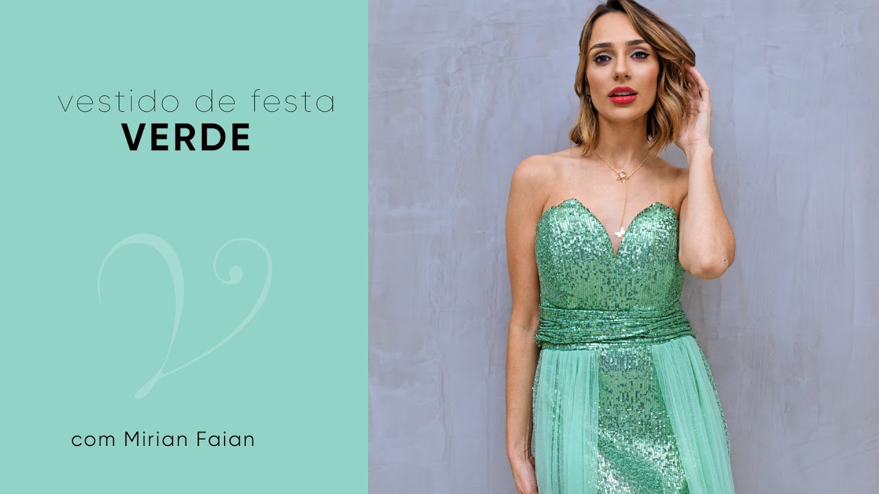 Vestido de Festa Verde