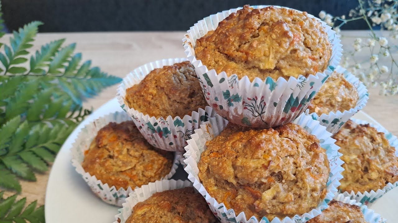 Healthy Carrot Muffins Recipe - No Flour, No Sugar (Easy & Delicious!)