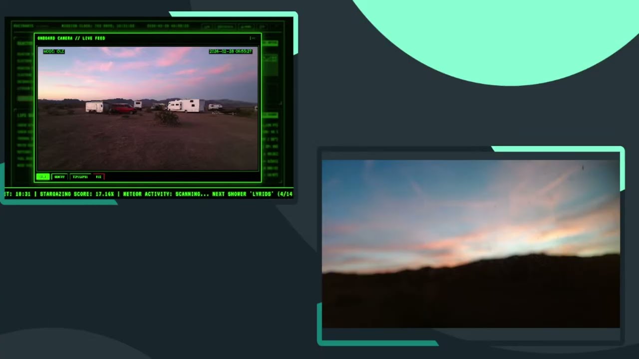 🔴 LIVE Sunrise from outside Lake Havasu, AZ 2026-02-28 // [Cyberpunk Synthwave MIX]