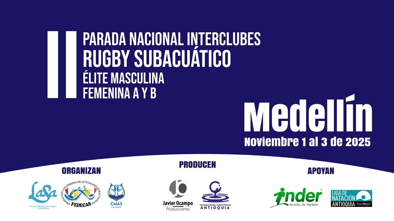 II Parada Nacional Interclubes de Rugby Subacuático Categoría Élite - Domingo - Parte 2