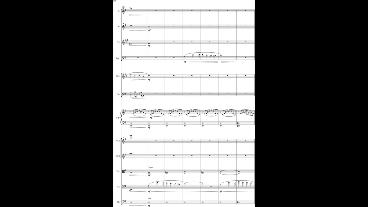 Marco Beretta / Messa per soli, coro e orchestra (estratto) score video