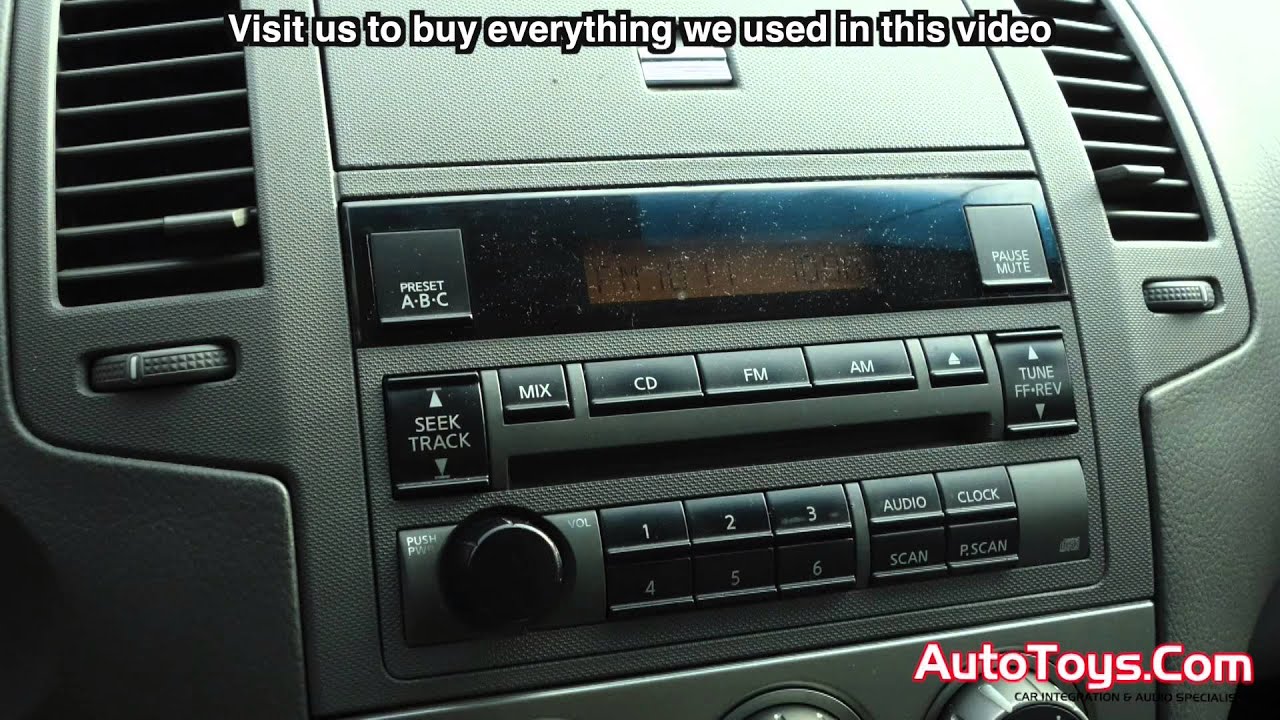 Nissan Altima Pioneer Double Din Radio installation by AutoToys com (FHX820BS)