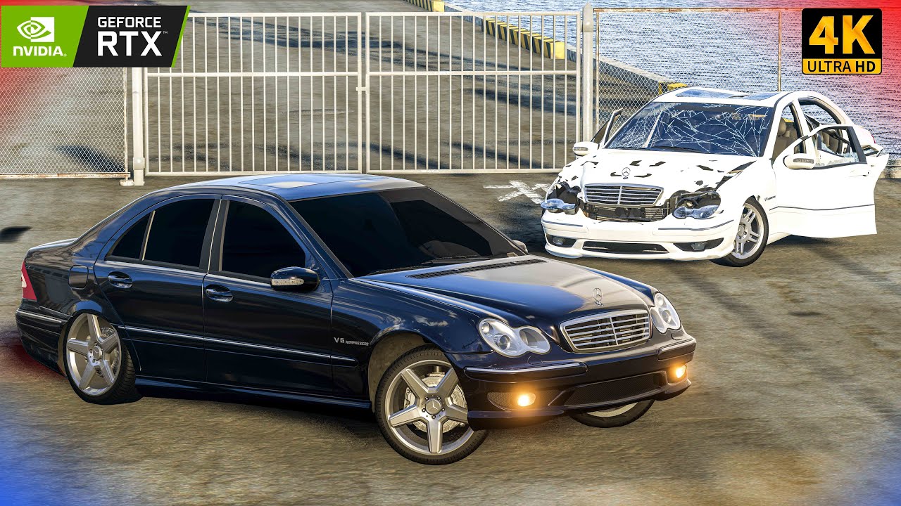 Lotu Şəmi Kirayə Qarajda Tülkü Göz Mersedes w203 Peredoklu AMG | BeamNG.Driver | Maşın #malikbedelov