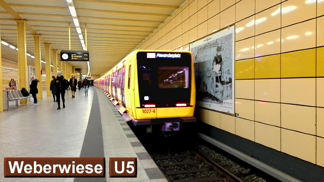 Weberwiese U5 : Берлинский метрополитен ( BVG IK - F74 - H )
