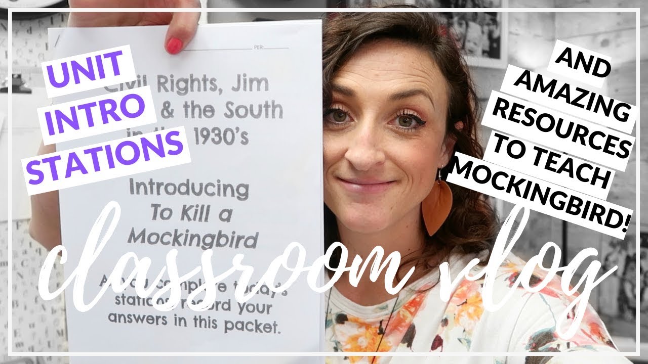 UNIT INTRO STATIONS & MOCKINGBIRD TEACHING RESOURCES | High School Teacher Vlog