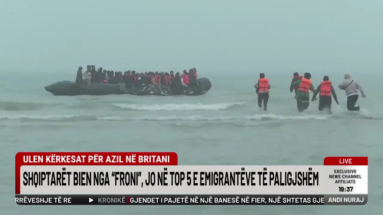 Ulen kërkesat për azil në Britani, shqiptarët bien nga “froni”, jo në top 5 e emigrantëve ilegalë