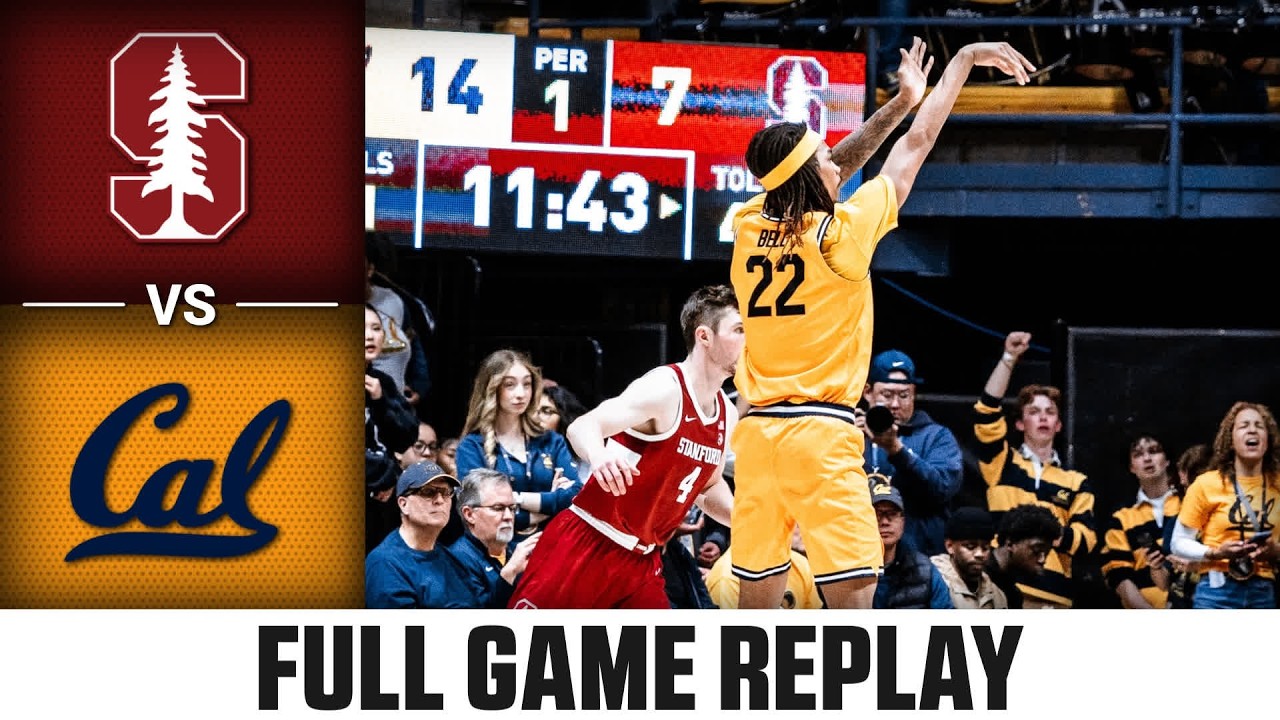 Stanford vs. Cal Full Game Replay | 2025-26 ACC Men's Basketball