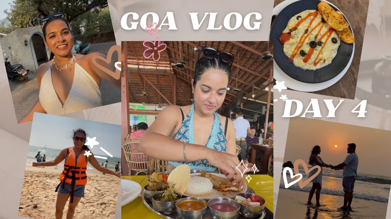 GOA Vlog 2026 Day 4🌊🌴 | Sunset At Beach & Good Cafe Foods &hearts;️🫰🏻 | Shivani Singh Vlog #dailyvlog #goa