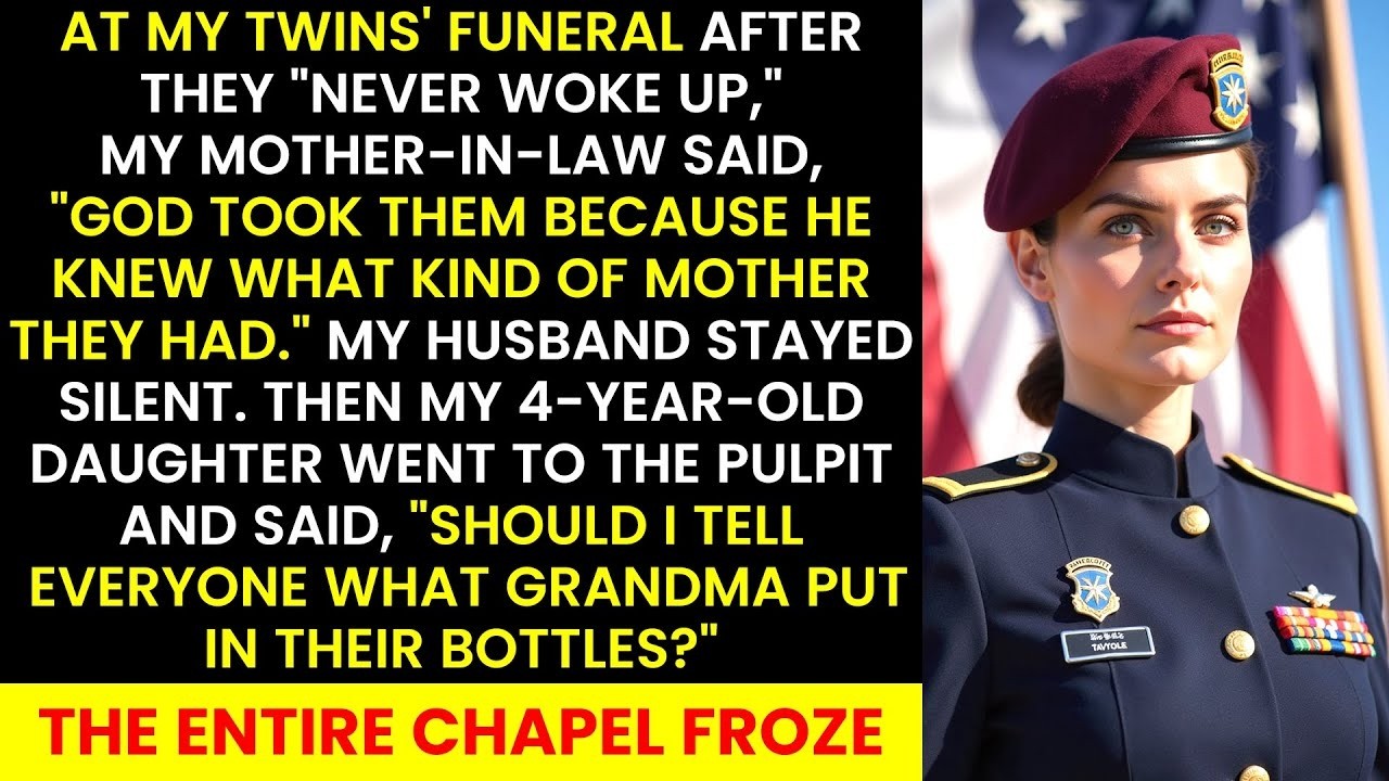 At My Twins' Funeral, My 4 Year Old Exposed What Grandma Hid in Their Bottles