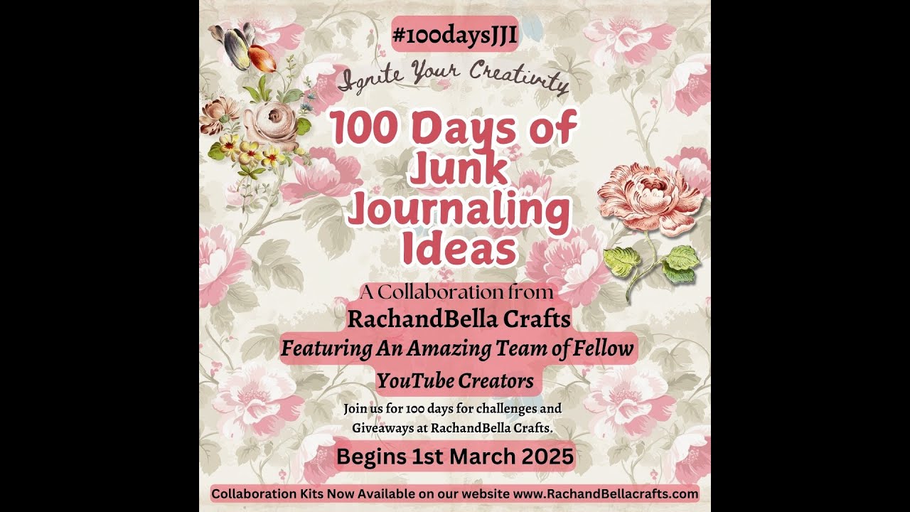 100 Days of Junk Journaling Ideas: journal cover and spine; #100daysjji