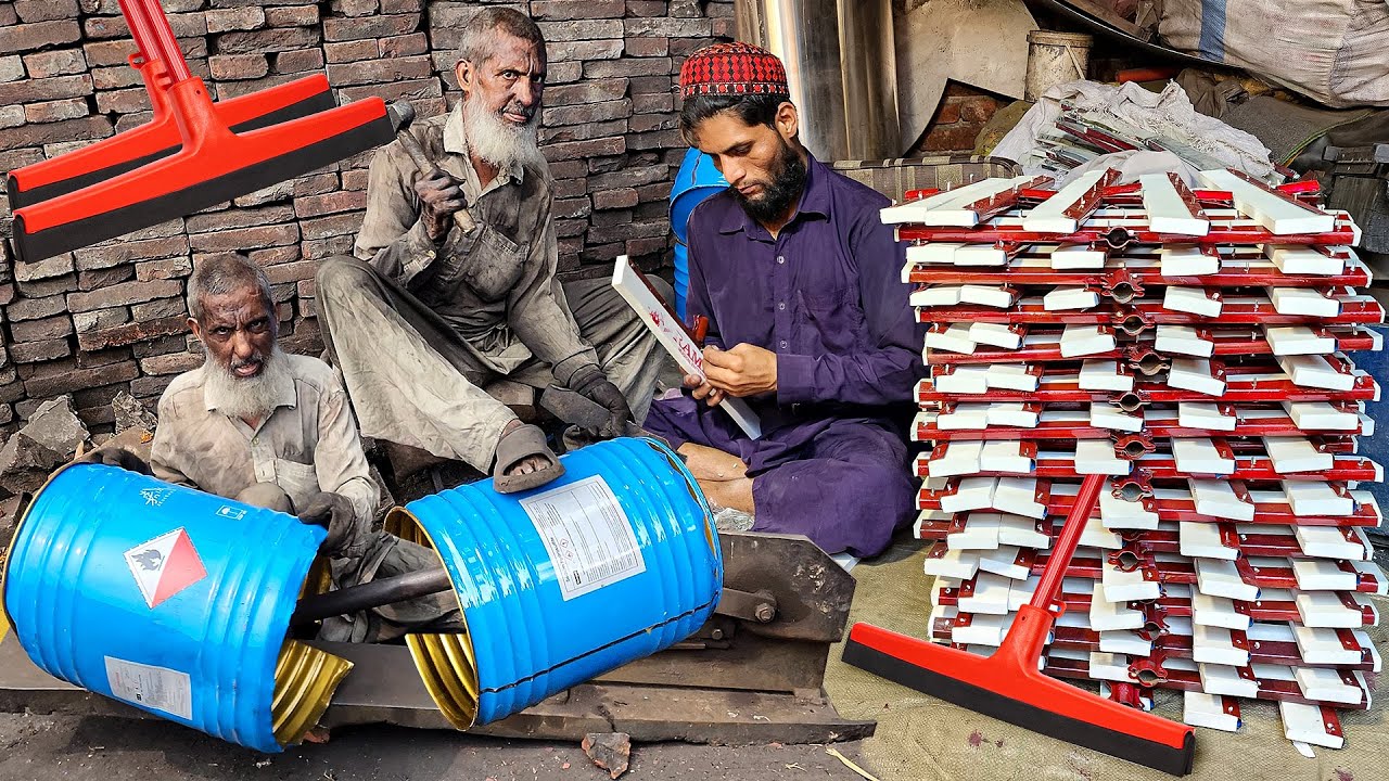 The Amazing Process of Recycling Used Oil Drums into Floor Wipers
