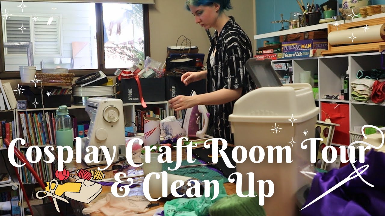 Cosplay Craft Room Tour & Clean up! | Hestiacos