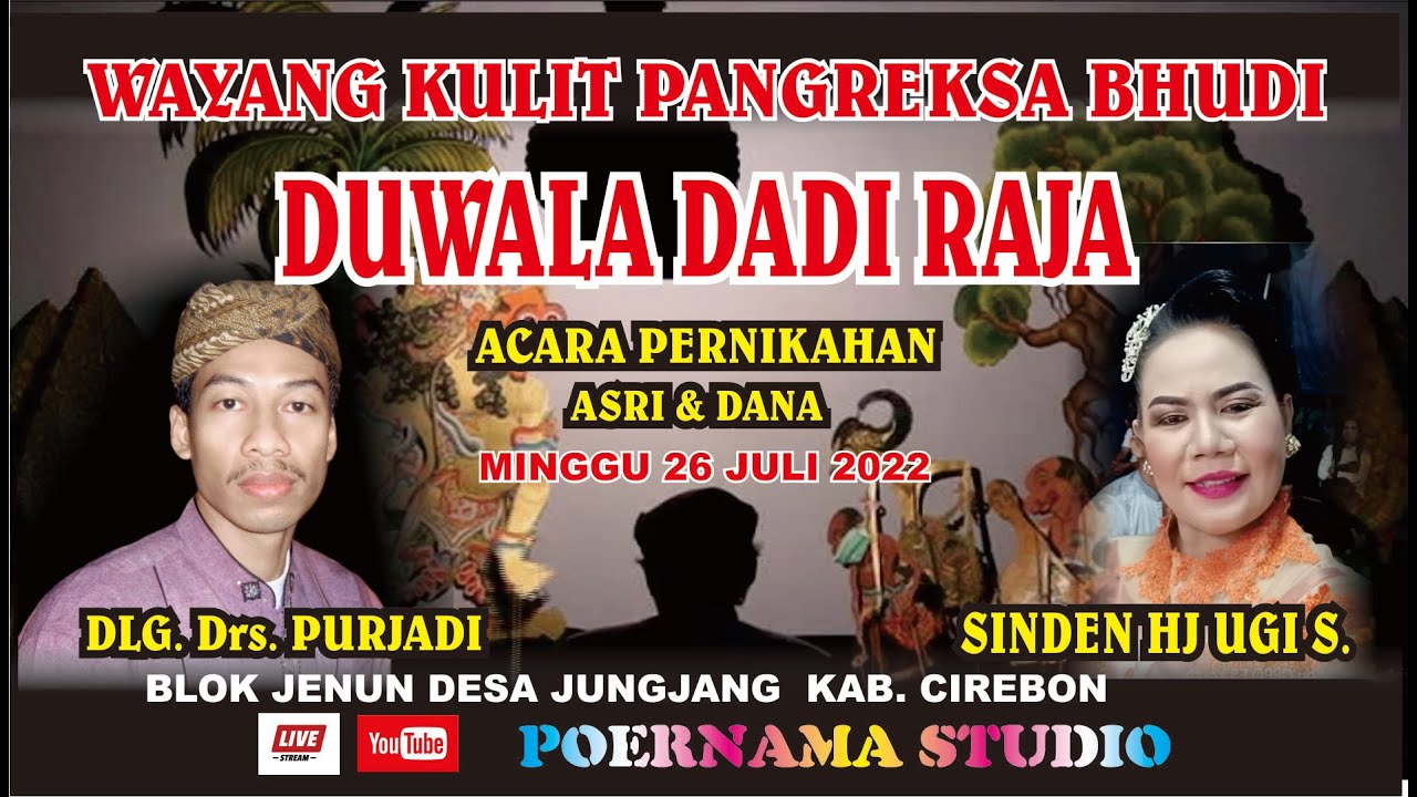 WAYANG KULIT PANGREKSA BHUDI DALANG Drs. PURJADI
