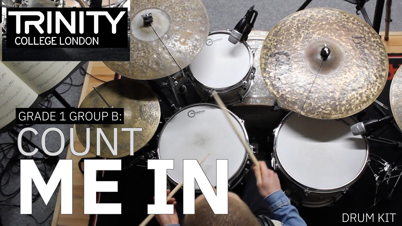 Drum Lesson: Grade 1 Group B -  'Count Me In' (Trinity College London Drum Kit 2020-2023)
