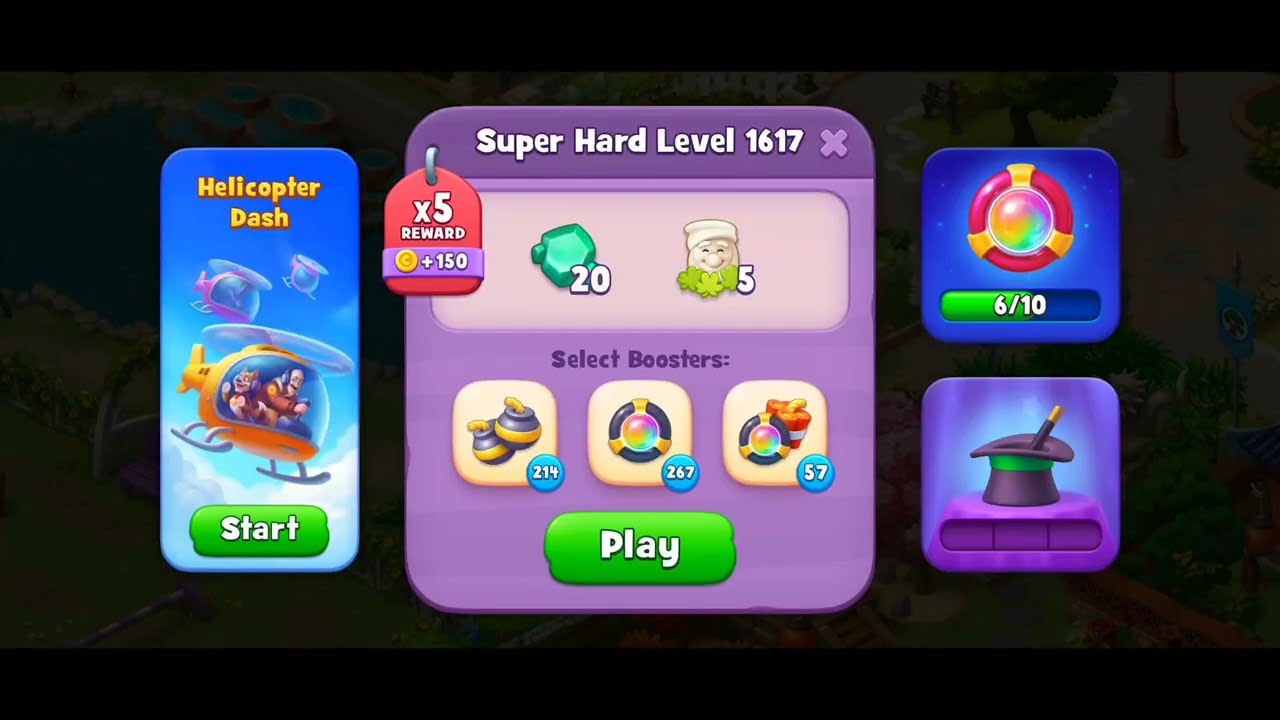 Gardenscapes Level 1617 Walkthrough 