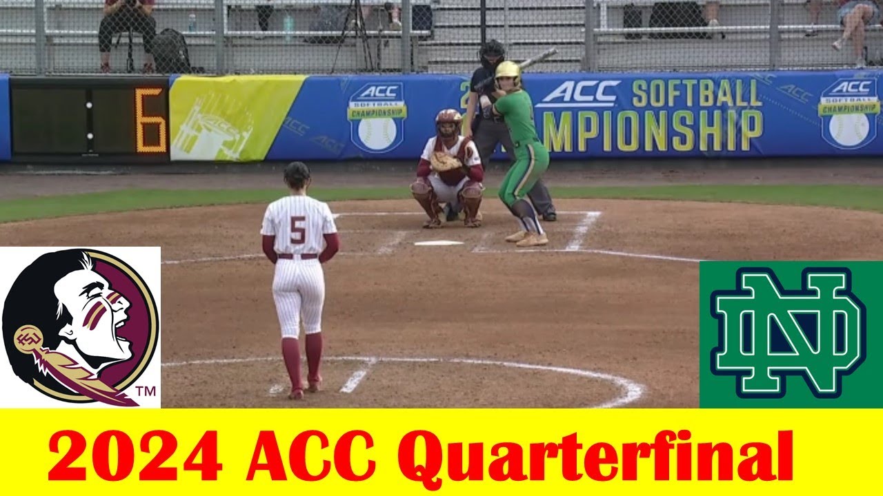 Notre Dame vs Florida State Softball Game Highlights, 2024 ACC Tournament Quarterfinal