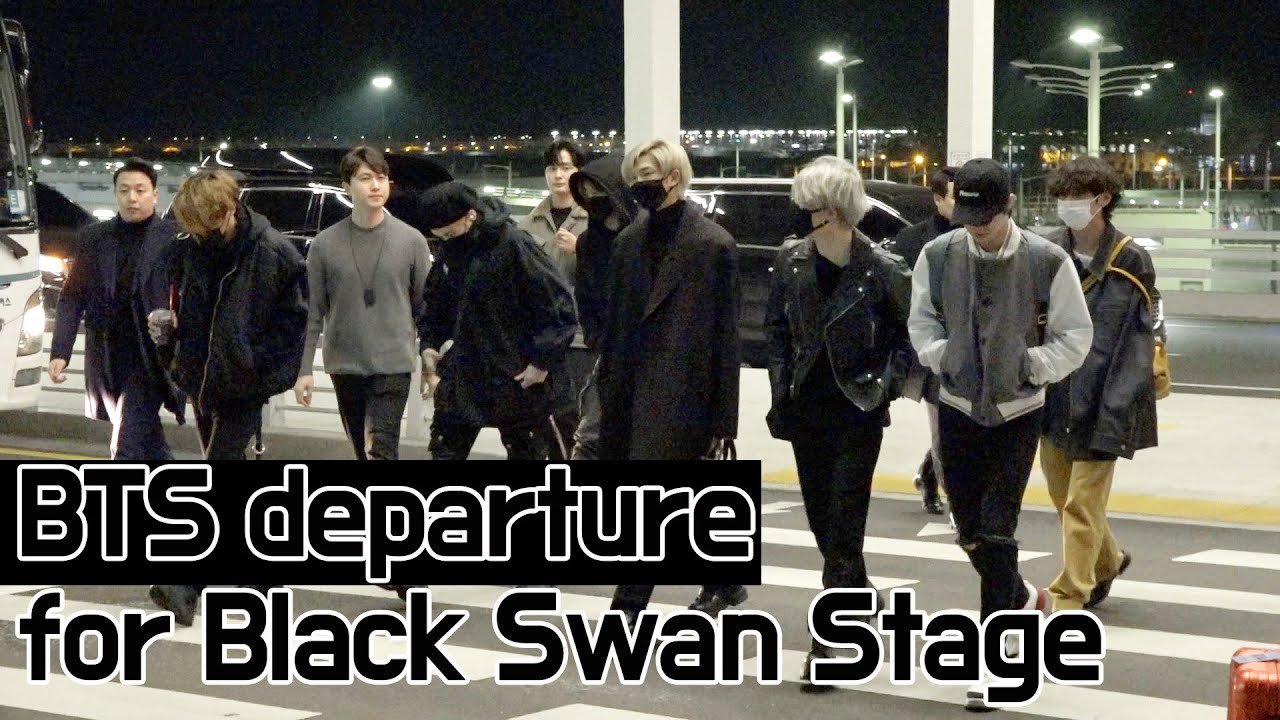 BTS(방탄소년단), Departure to LA for ‘Black Swan’ performance
