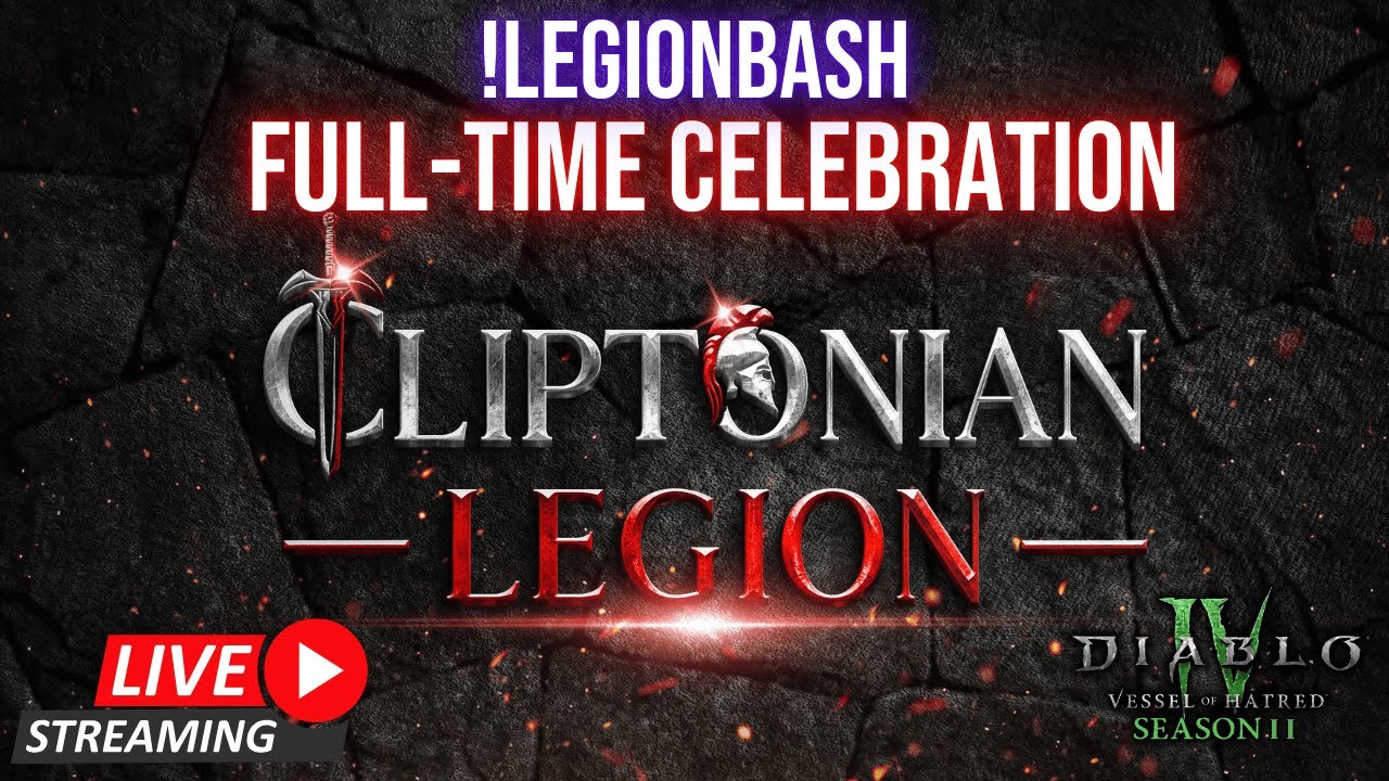 !Legionbash Celebration Stream !5060TI JOIN THE MADNESS! #Diablopartner