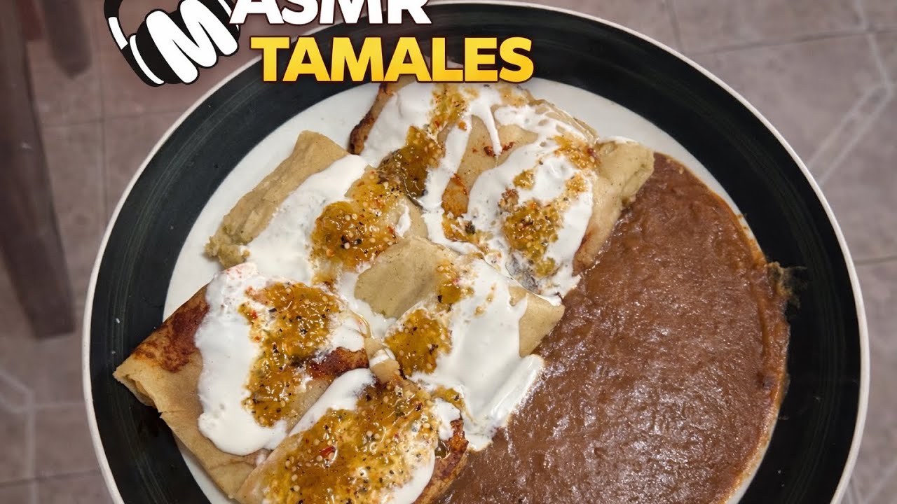 🫔🫧🩷 ASMR ESPAÑOL | COMIENDO TAMALES DE HOJA DE PLATANO 🥱💫🌙