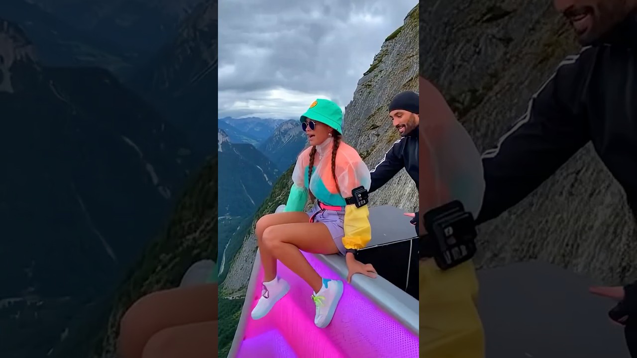 Double Slide on a Cliff = Instant Heartbeat Upgrade 😱