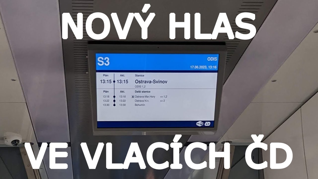 Nový hlas palubního hlášení ČD • varianta RegioPanter