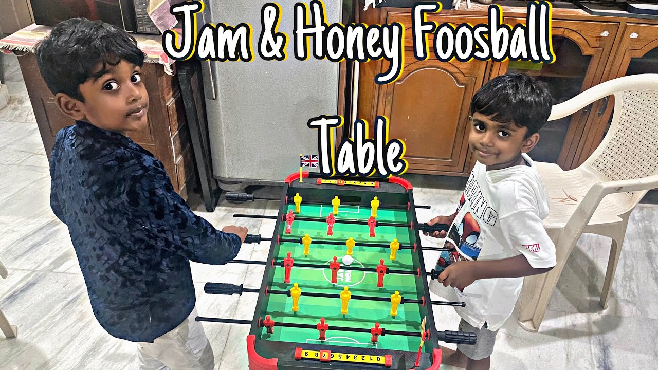 Jam & Honey Foosball Table - Big| Indoor Soccer Game Unboxing Assembling and Review|Jo The Explorer