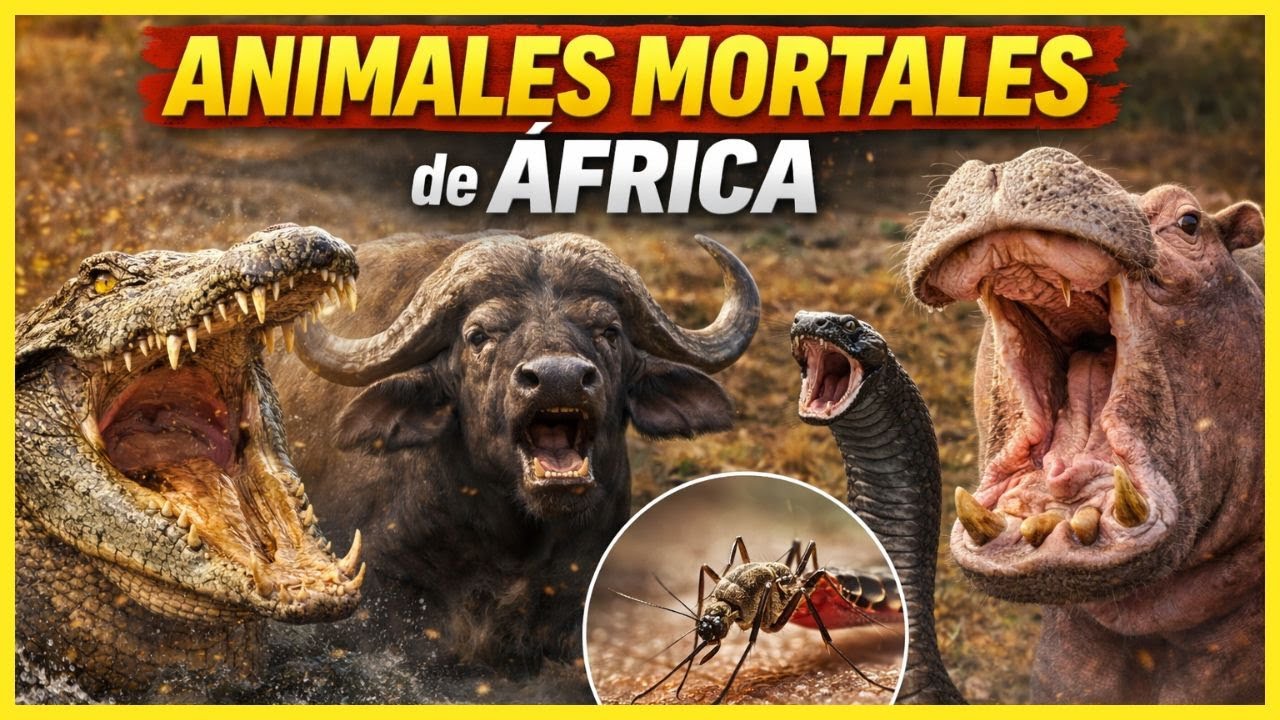 &iexcl;ANIMALES MAS MORTALES DE AFRICA (el &uacute;ltimo te sorprender&aacute;)!