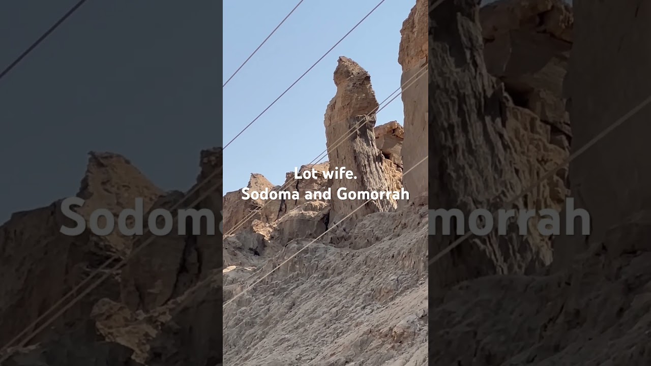 &ldquo;Lot&rsquo;s wife pillar of salt&rdquo; ( near the Dead Sea)  #shorts  #israel  #bible #sodom #travel #mountains
