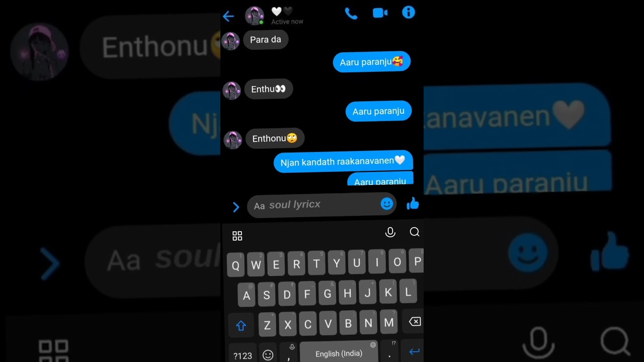 Aaru paranju🥰|chat lyrics song|malayalam