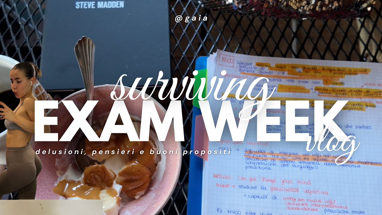 surviving exam week | vlog
