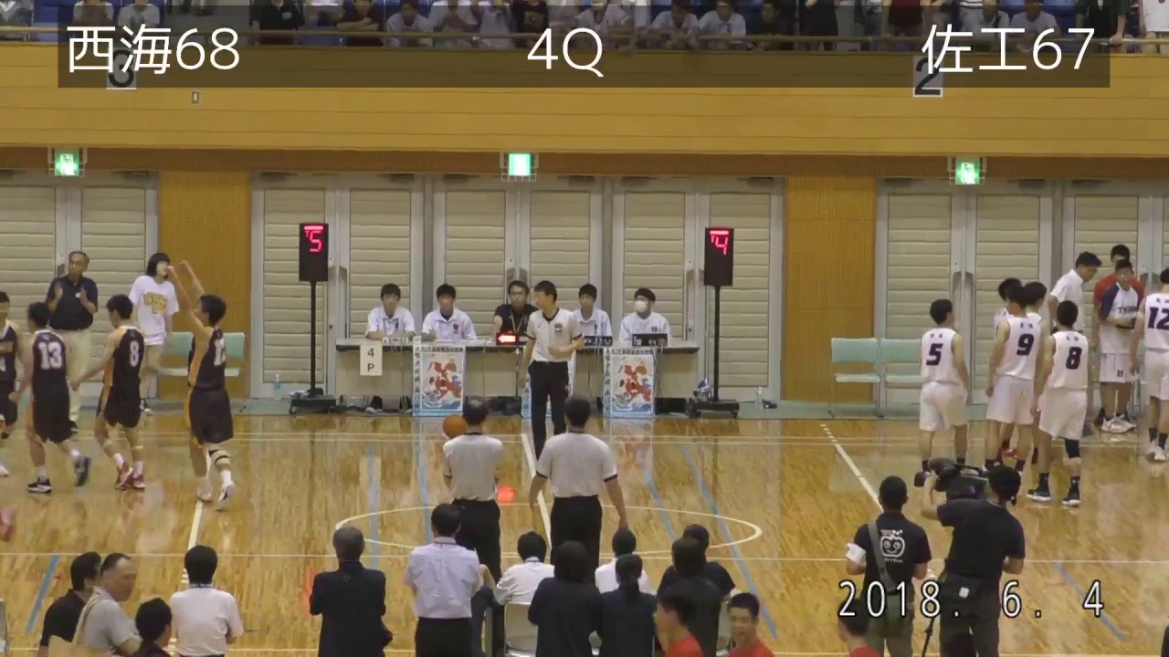 佐世保 工業バスケ 対 西海学園