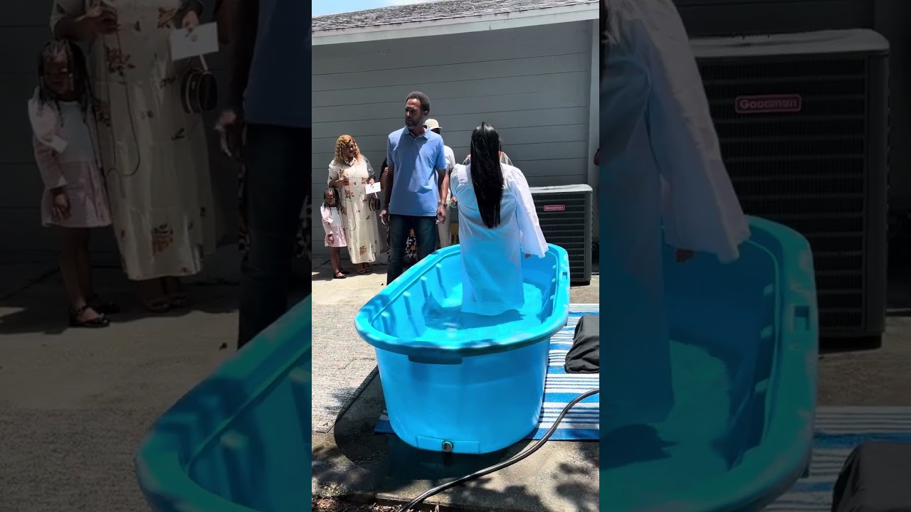 Happy Sunday We had a candidate one of our beautiful sister was baptized today in Jesus Name👏🏼👏🏼👏🏼