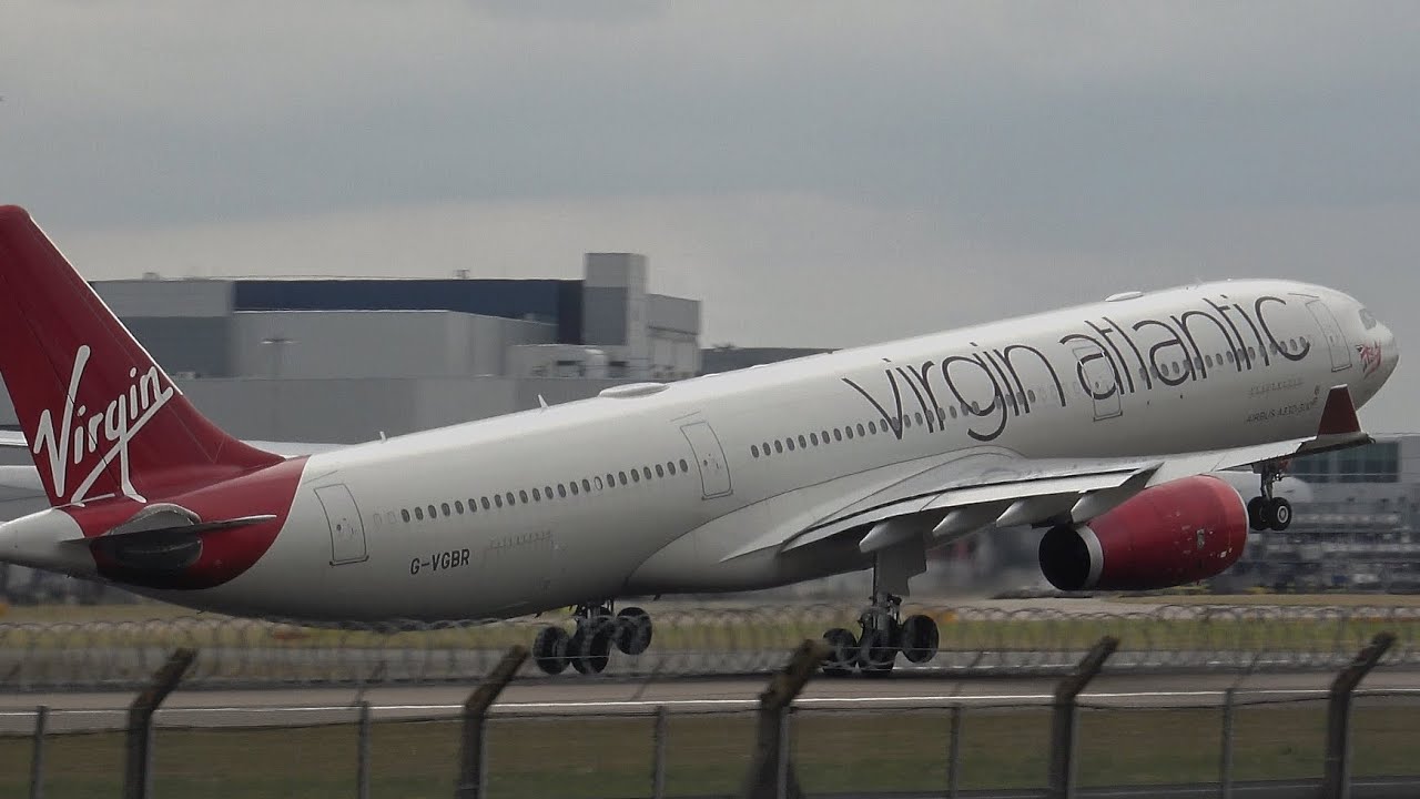 😢 VIRGIN ATLANTIC A330-300 RETIREMENT - G-VGBR - SHORT TAKE OFF ROLL - 2/9/24 4K