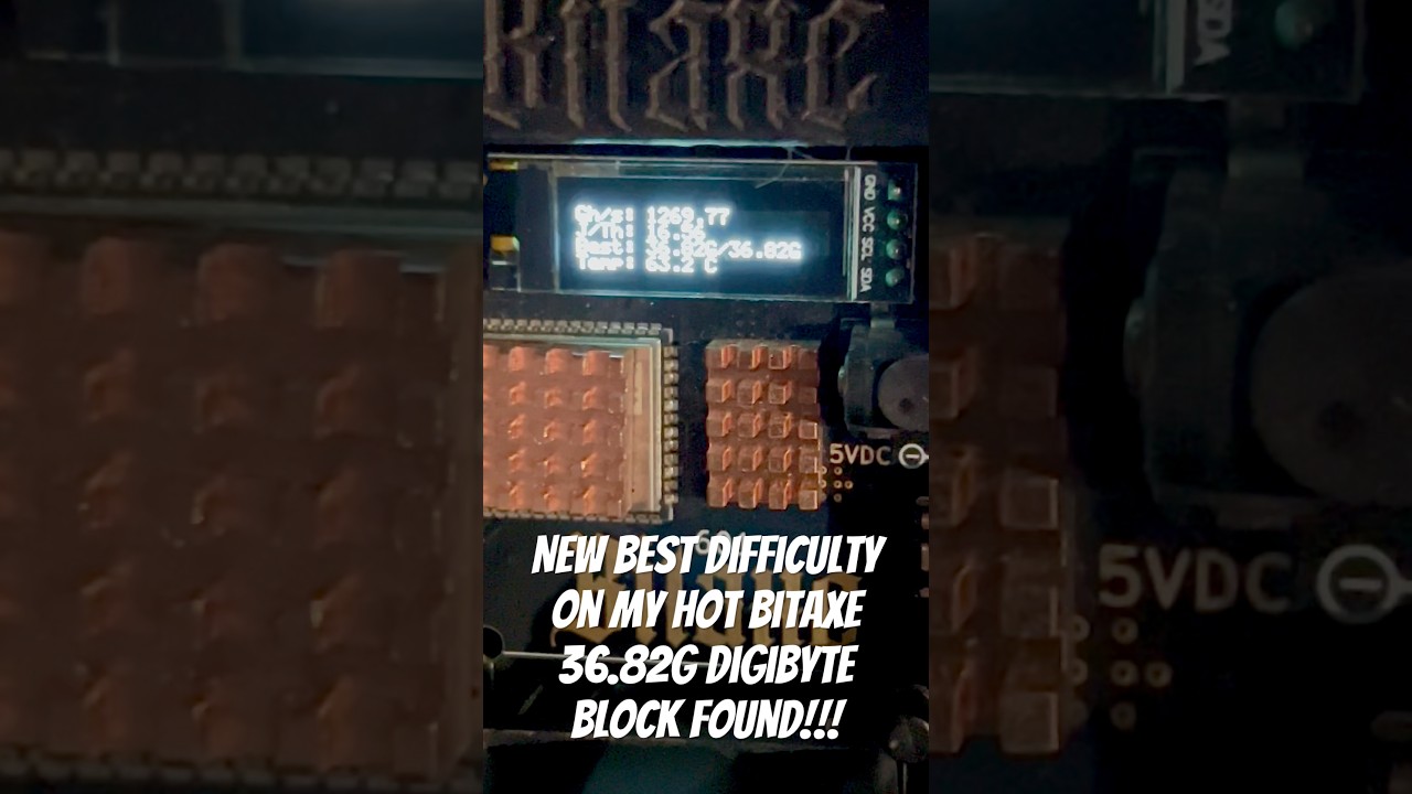 #digibyte Block found, new best difficulty for my hot #Bitaxe! 36.82G on standard settings! #crypto