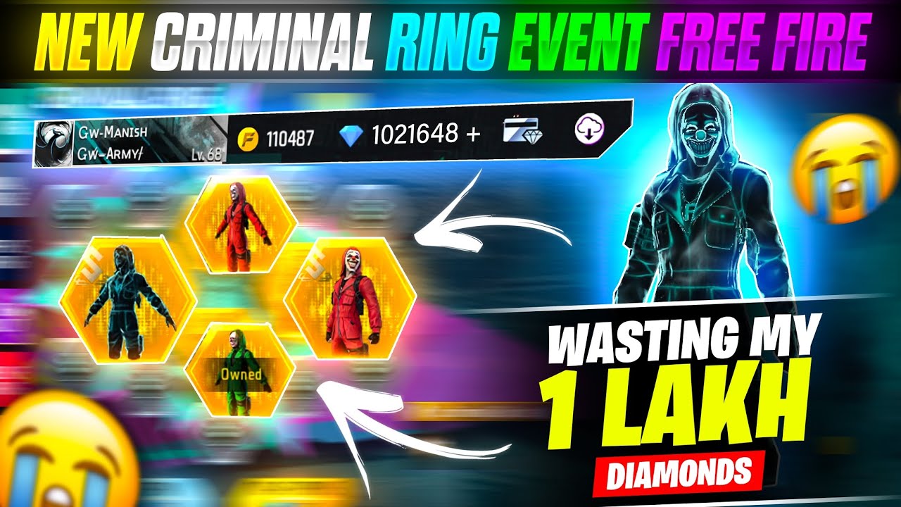 CRIMINAL RING EVENT MEIN KITNA DIAMOND LAGEGA | GHOST CRIMINAL BUNDLE KITNE DIAMOND MEIN NIKALEGA|FF