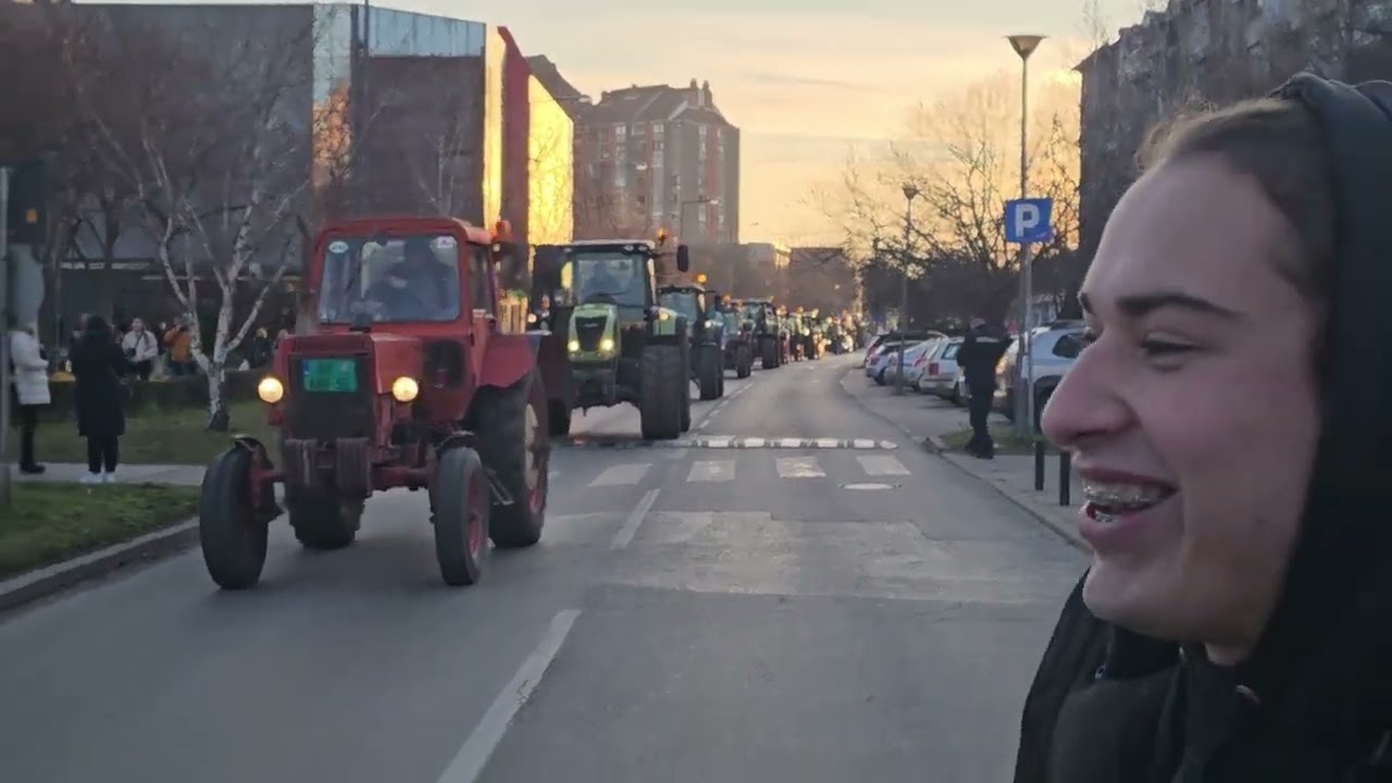 Protest u Subotici - traktori pristižu na Prozivku