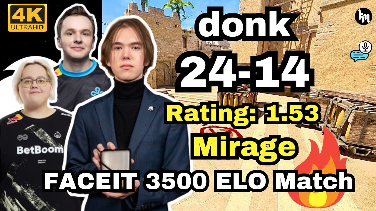 🔥donk w/magixx/interz (mirage) | FACEIT 3500 ELO | Jan 20, 2025 | CS2 POV/DEMO