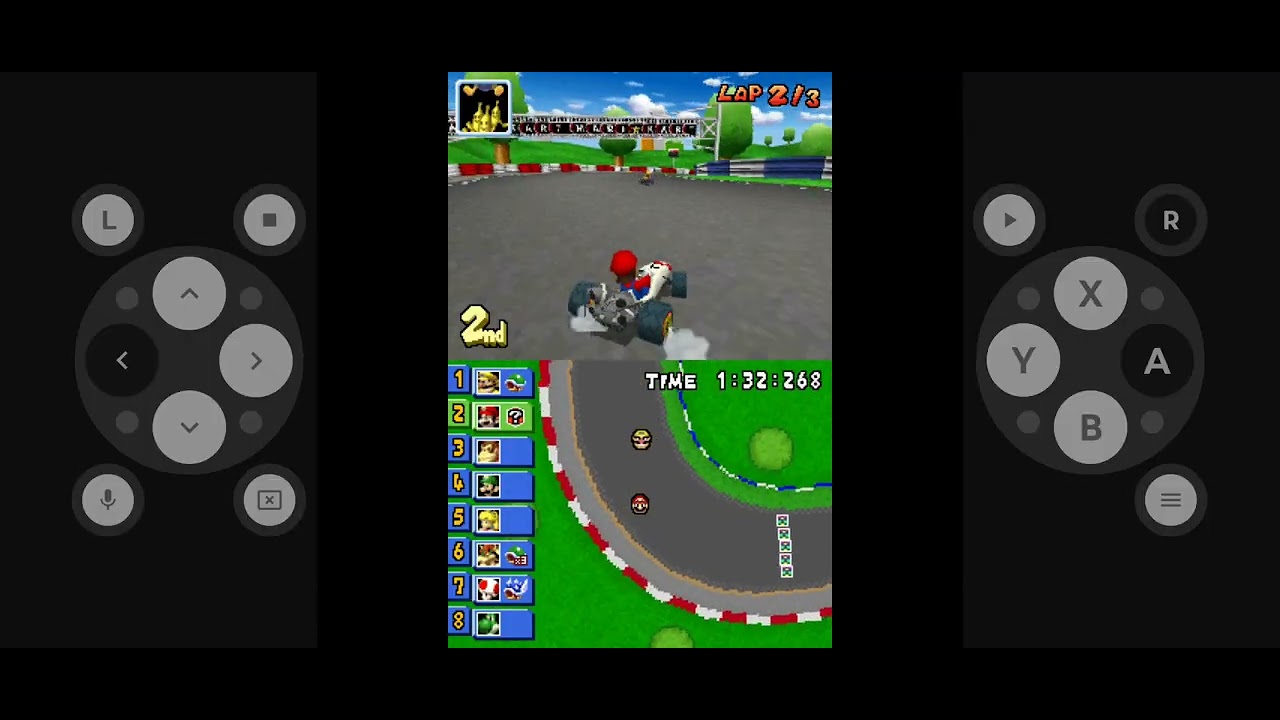 Jogando Mario Kart 