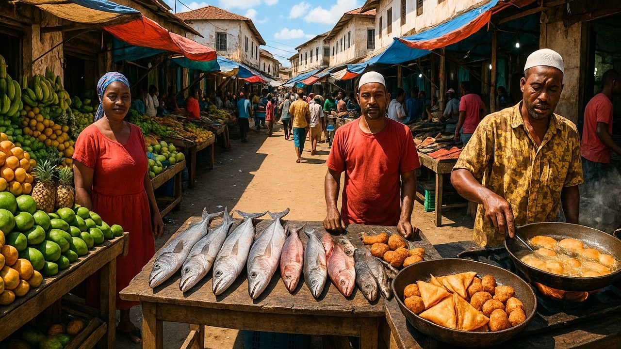 Zanzibar Yerel Pazarı ! Her Şey Sokakta - 428 🇹🇿