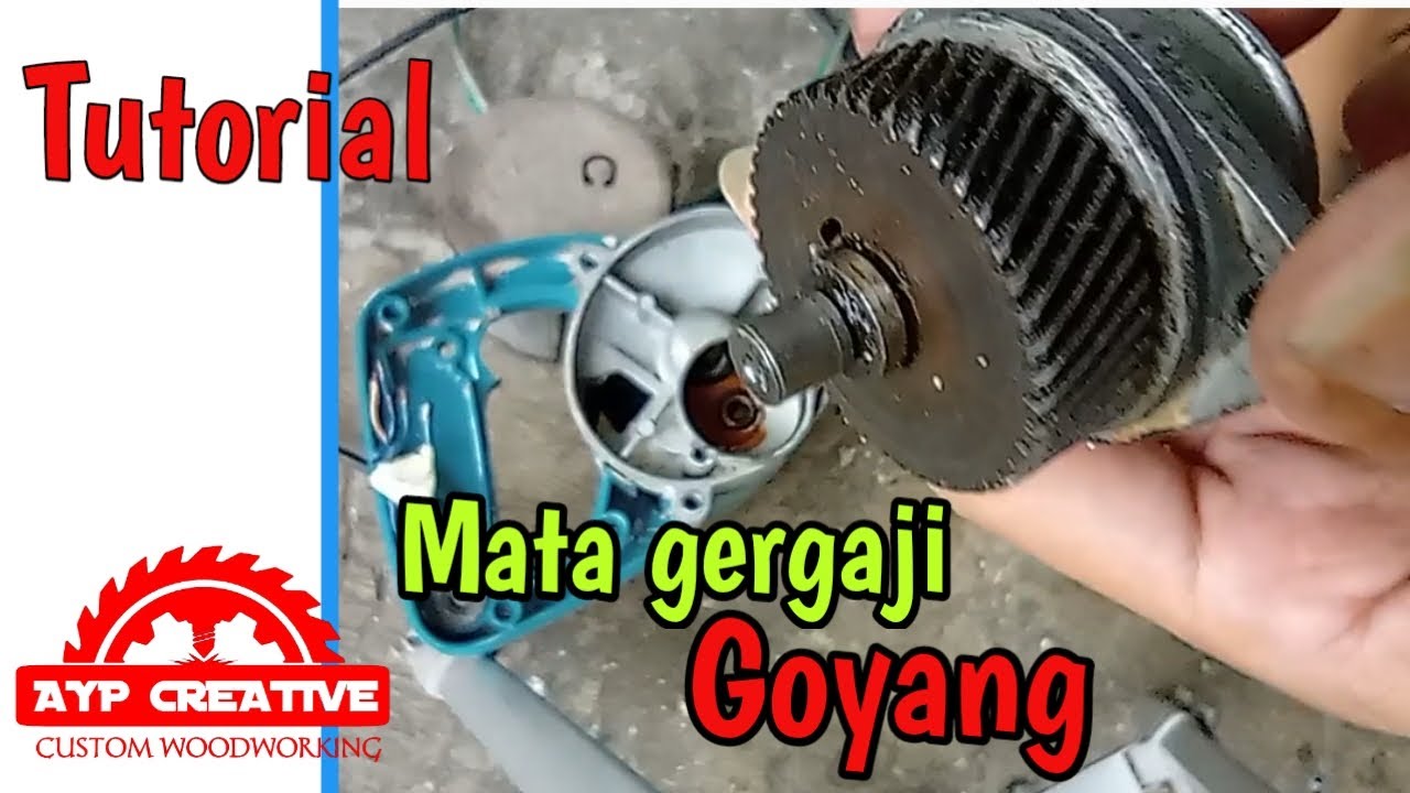 cara memperbaiki gergaji circular saw yang goyang