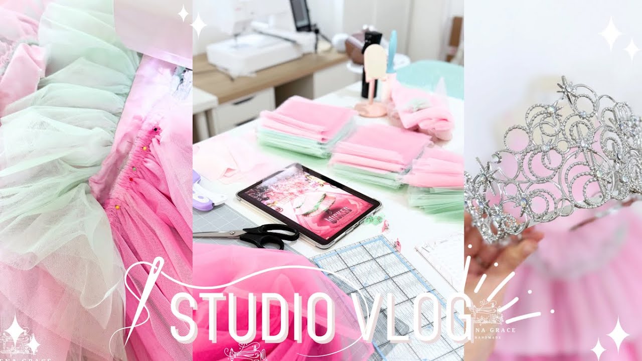 Studio Vlog : Making A Glinda Dress