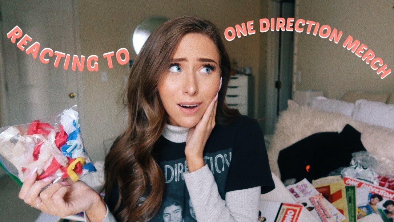 REACTING TO MY OLD ONE DIRECTION MERCH & OLD CONCERT VLOG CLIPS