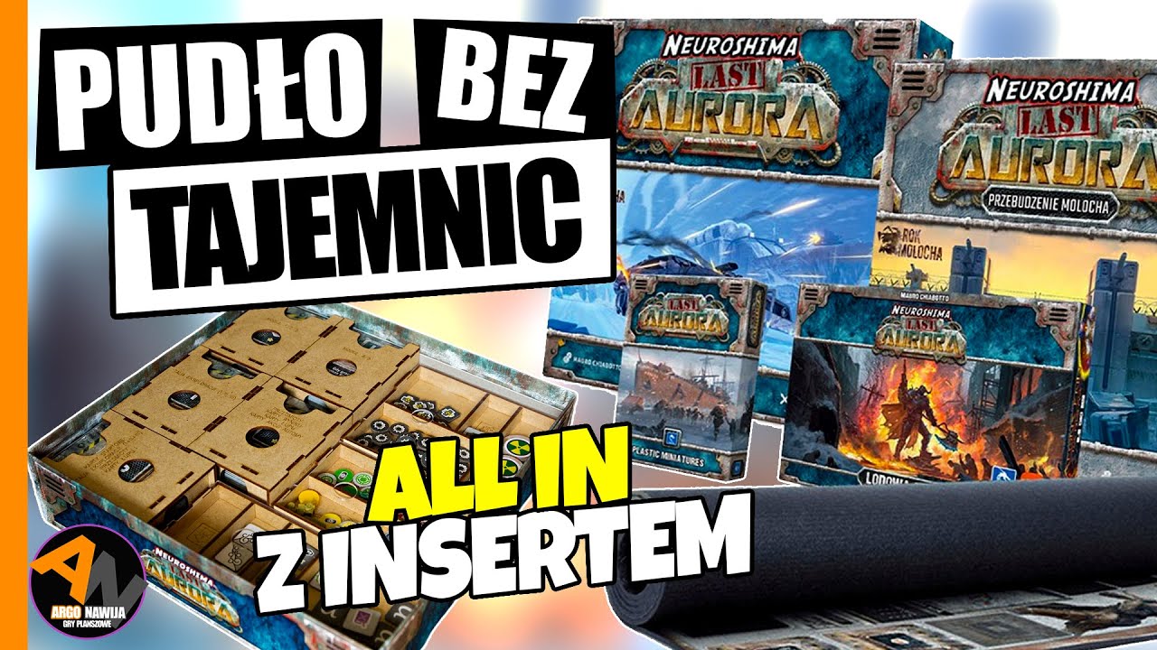 Neuroshima: LAST AURORA - cała kolekcja | Przebudzenie Molocha, Lodowa Stal, Figurki, Mata, Insert