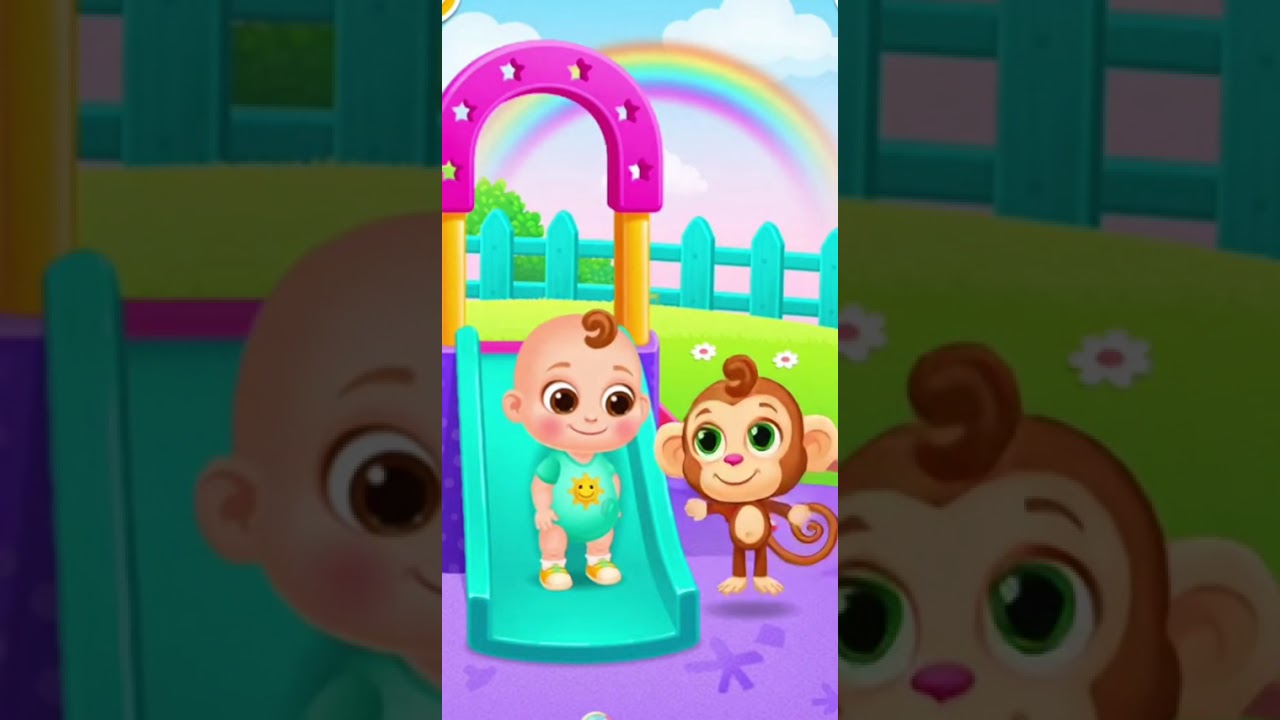 Cute Monkey Playground Fun 