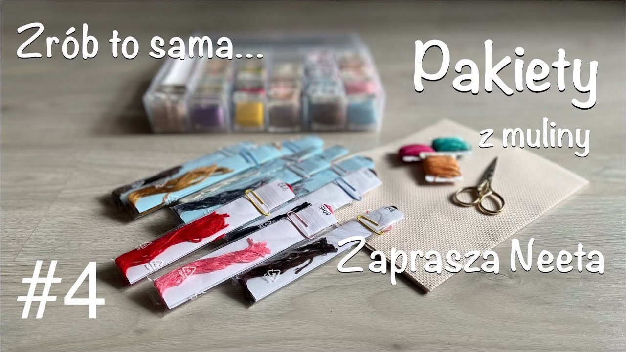 Zrób to sama... #4 PAKIETY Z MULINY Jak zrobić pakiety z muliny. Skrzynka na pakiety | Neeta