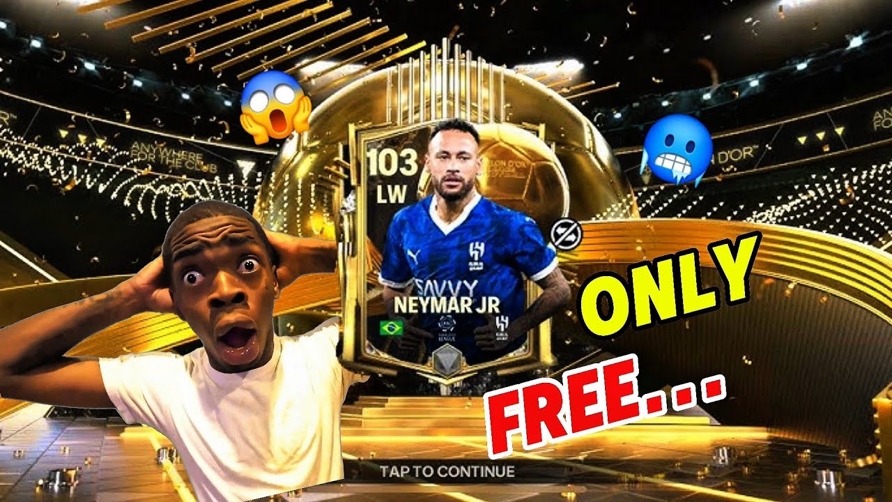 How to get 103 reted ballon d'Or Neymarin fc mobile for free😱🥶 ||