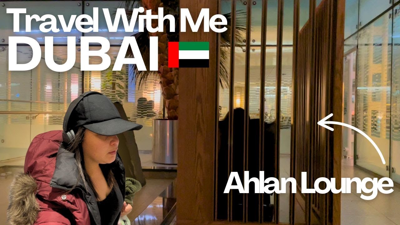 Travel with me to Dubai ✈️ | Ahlan Lounge Gate A1 Dubai Airport Vlog + Tour